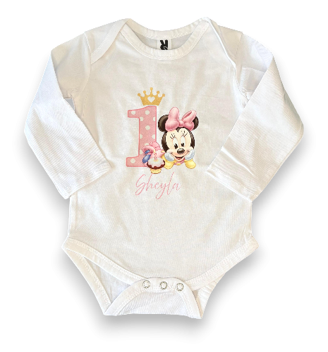BODY BEBÉ PERSONALIZADO CUMPLEAÑOS