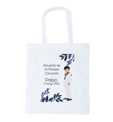 BOLSA SUBLIMADA NON WAVEN NIÑO COMUNIÓN