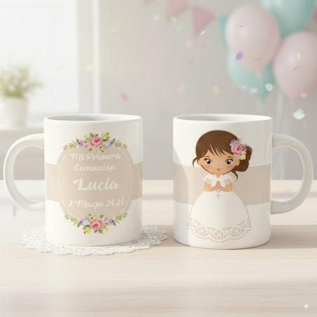 TAZA COMUNIÓN NIÑA 02