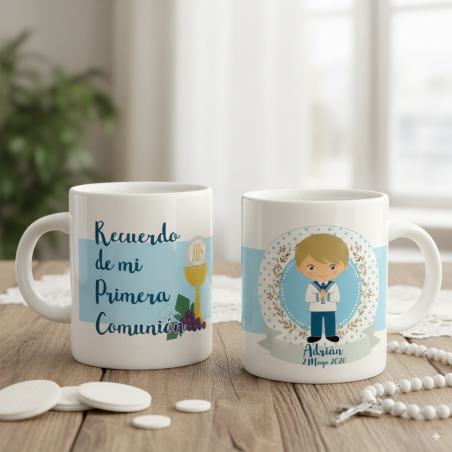 TAZA COMUNIÓN NIÑO