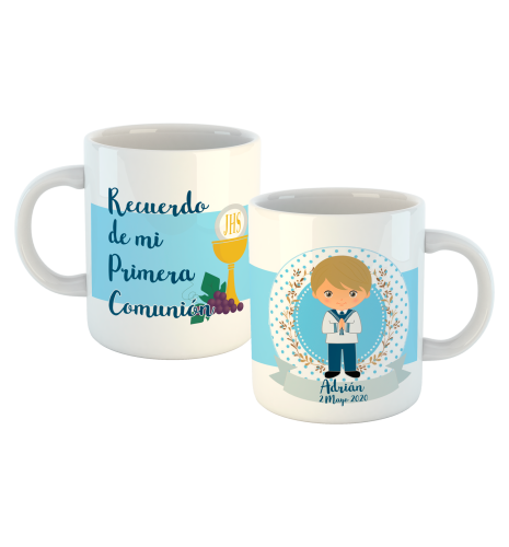 TAZA COMUNIÓN NIÑO