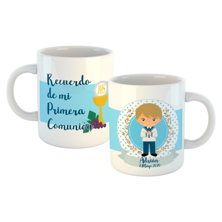 TAZA COMUNIÓN NIÑO