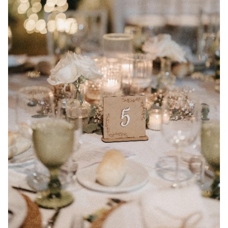 MESERO BODA DE MADERA CAMELIAS