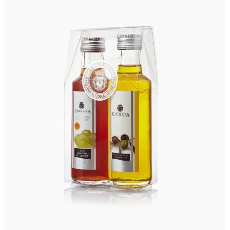 ESTUCHE ACEITE DE OLIVA Y VINAGRE DE JEREZ 100 ml