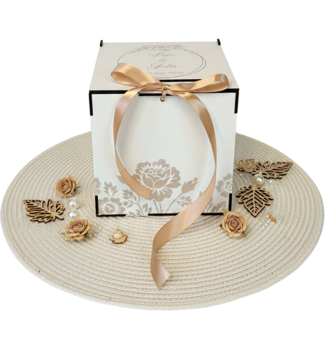 CAJA HUCHA PARA SOBRES DE BODA PERSONALIZADA