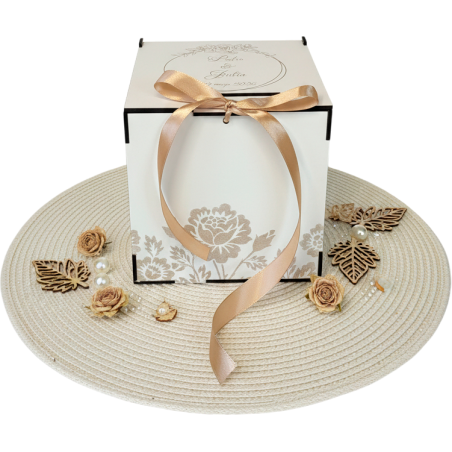CAJA HUCHA PARA SOBRES DE BODA PERSONALIZADA