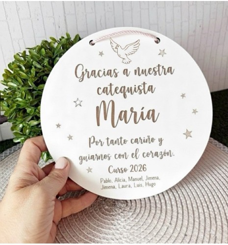 PLACA PARA REGALO CATEQUISTA