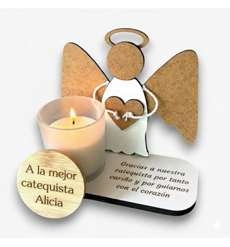 ANGELITO PERSONLIZADO PARA REGALO CATEQUISTAS