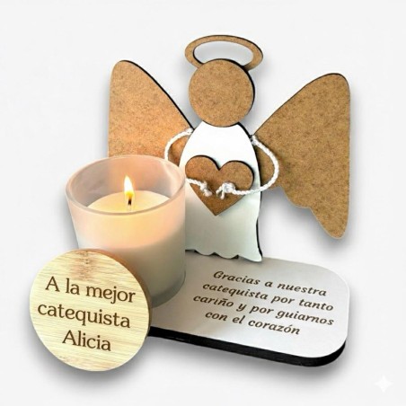 ANGELITO PERSONLIZADO PARA REGALO CATEQUISTAS