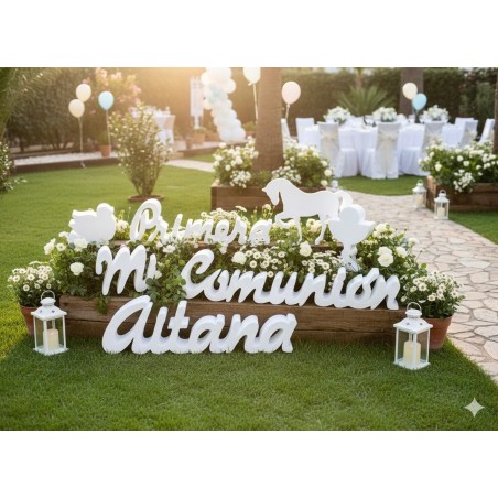 LETRAS CORCHO COMUNIÓN GRANDES PACK CABALLO