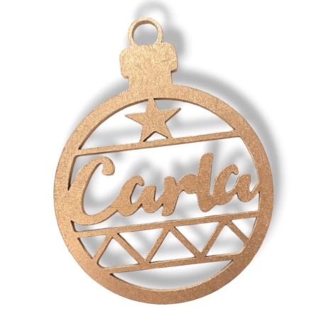 BOLA DE NAVIDAD ESTRELLA LINEAL