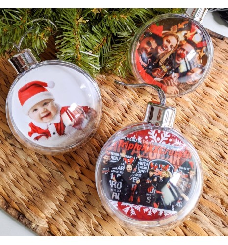 BOLA DE NAVIDAD CON FOTO