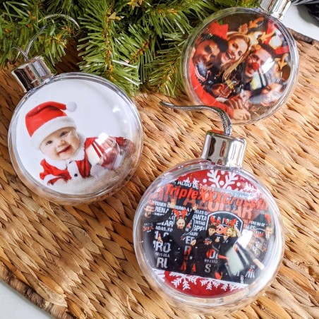 BOLA DE NAVIDAD CON FOTO