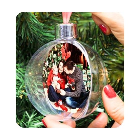BOLA DE NAVIDAD CON FOTO