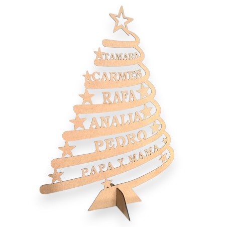 ÁRBOL DE NAVIDAD PERSONALIZADO CON LOS NOMBRES DE LA FAMILIA