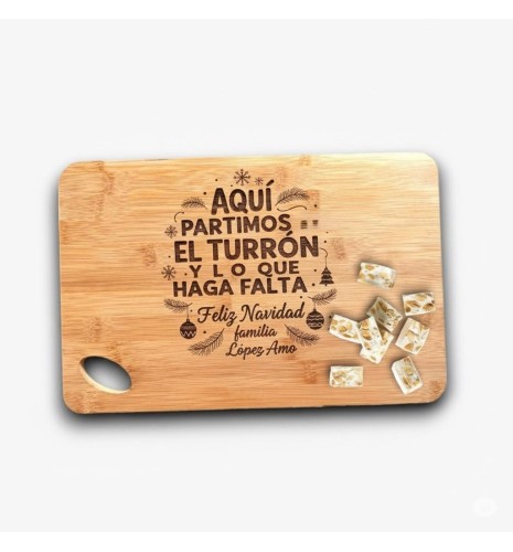 TABLA DE CORTAR PERSONALIZADA PARA NAVIDAD