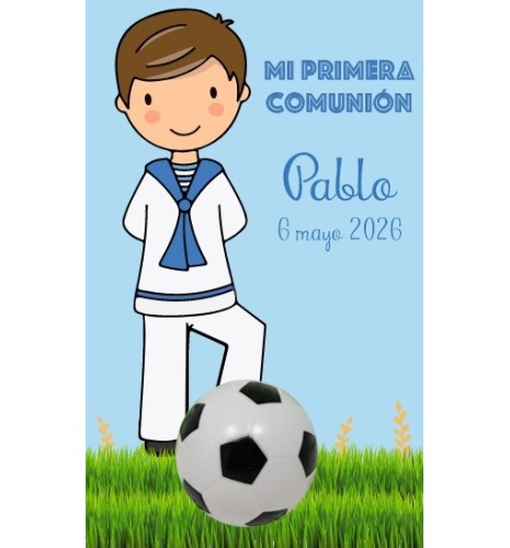 BÁLSAMO BALÓN FÚTBOL NIÑO COMUNIÓN