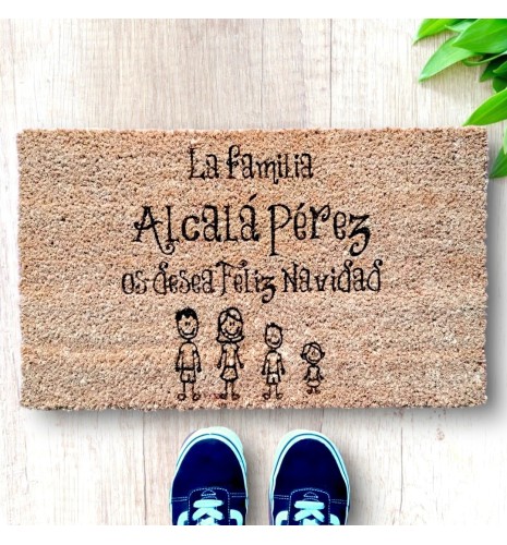 FELPUDO DE NAVIDAD PERSONALIZADO