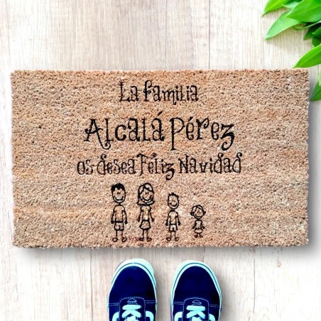 FELPUDO DE NAVIDAD PERSONALIZADO
