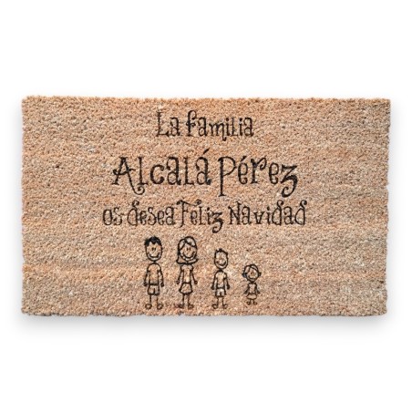 FELPUDO DE NAVIDAD PERSONALIZADO