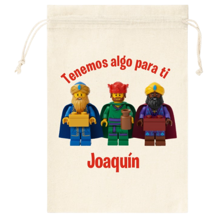 SACO NAVIDAD PERSONALIZADO - REYES LEGO