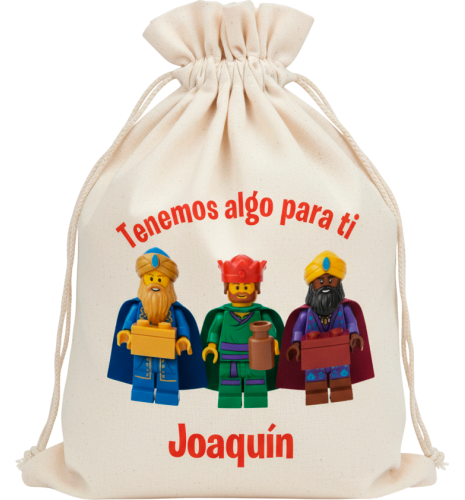 SACO NAVIDAD PERSONALIZADO - REYES LEGO