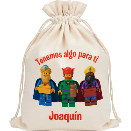 SACO NAVIDAD PERSONALIZADO - REYES LEGO