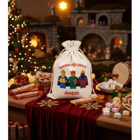 SACO NAVIDAD PERSONALIZADO - REYES LEGO