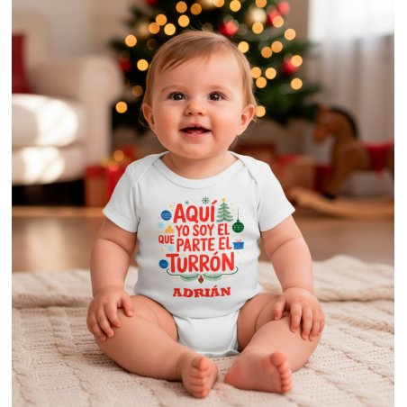 BODY NAVIDAD PERSONALIZADO EL QUE PARTE EL TURRÓN
