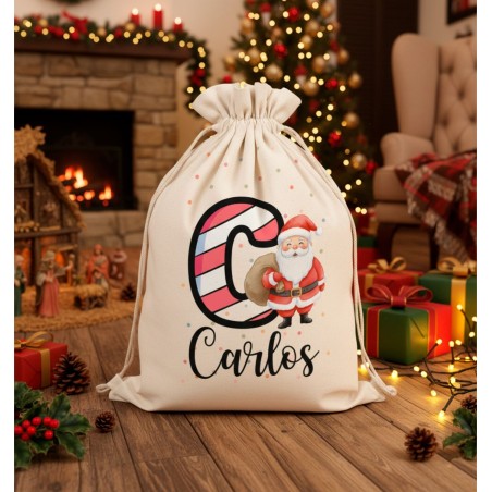 SACO NAVIDAD PERSONALIZADO - INICIALES