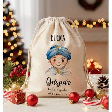 SACO NAVIDAD PERSONALIZADO REY GASPAR