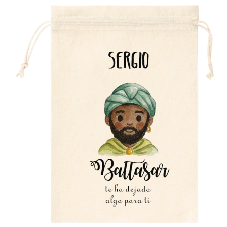 SACO NAVIDAD PERSONALIZADO REY BALTASAR