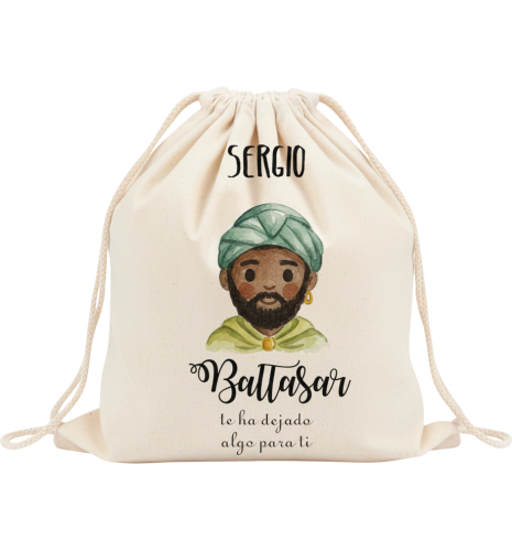 SACO NAVIDAD REY BALTASAR PERSONALIZADO