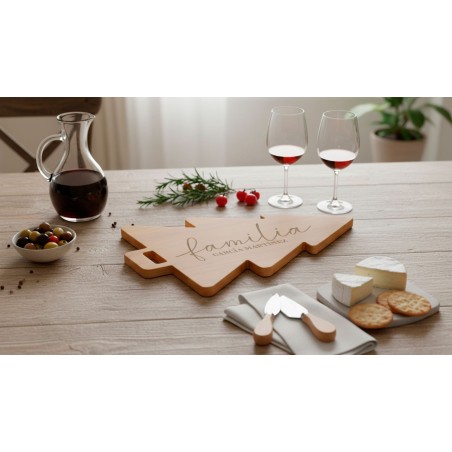 TABLA DE CORTAR PERSONALIZADA FAMILIA PARA NAVIDAD
