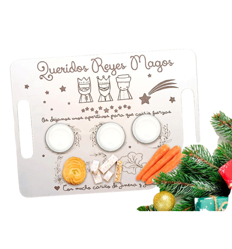 BANDEJA REYES MAGOS PERSONALIZADA