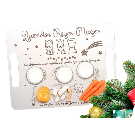 BANDEJA REYES MAGOS PERSONALIZADA