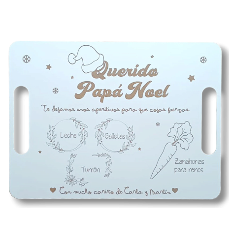 BANDEJA PAPÁ NOEL PERSONALIZADA