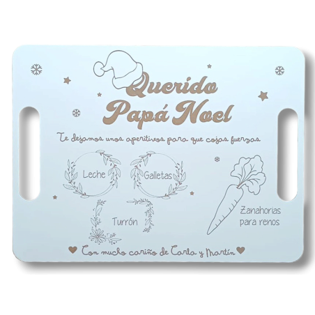 BANDEJA PAPÁ NOEL PERSONALIZADA