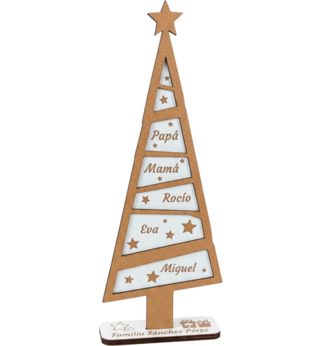 ÁRBOL FAMILIA NAVIDAD PERSONALIZADO