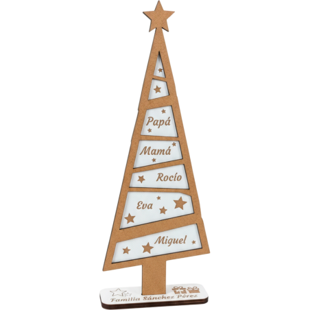 ÁRBOL FAMILIA NAVIDAD PERSONALIZADO