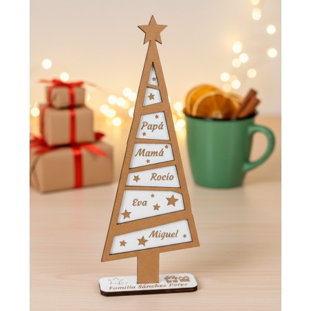 ÁRBOL FAMILIA NAVIDAD PERSONALIZADO