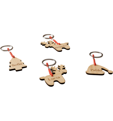 LLAVEROS NAVIDAD VARIOS GRABADOS