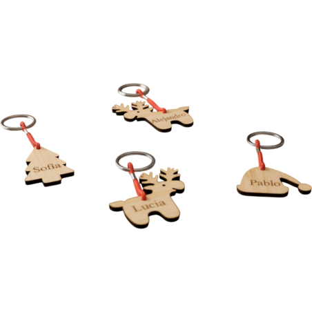 LLAVEROS NAVIDAD VARIOS GRABADOS