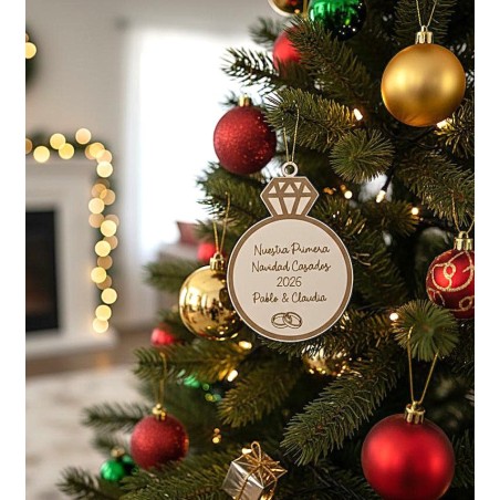 BOLA NUESTRA PRIMERA NAVIDAD CASADOS