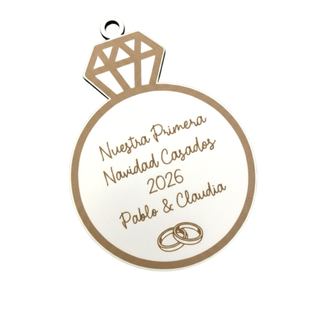 BOLA NUESTRA PRIMERA NAVIDAD CASADOS