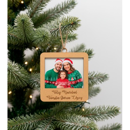 BOLA NAVIDAD PERSONALIZA MARCO FOTO