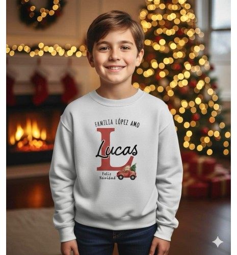 SUDADERA NAVIDAD PERSONALIZADA INICIAL