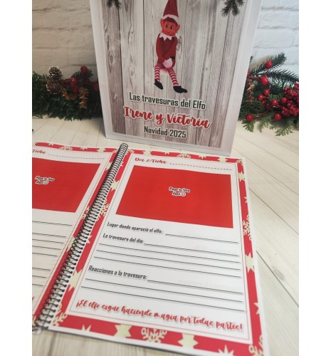 LIBRO DE TRAVESURAS PARA EL ELFO TRAVIESO DE NAVIDAD