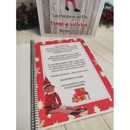 LIBRO DE TRAVESURAS PARA EL ELFO TRAVIESO DE NAVIDAD