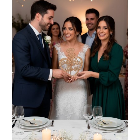 SOIS LOS SIGUIENTES - CORAZON MADERA NATURAL